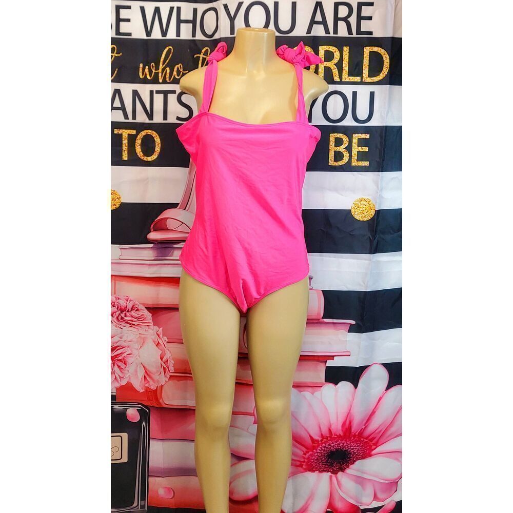 Hot pink swimsuit